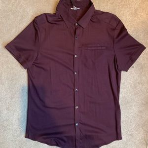 Calvin Klein Bordeaux button up shirt M